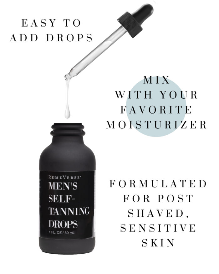 mens tanning drops